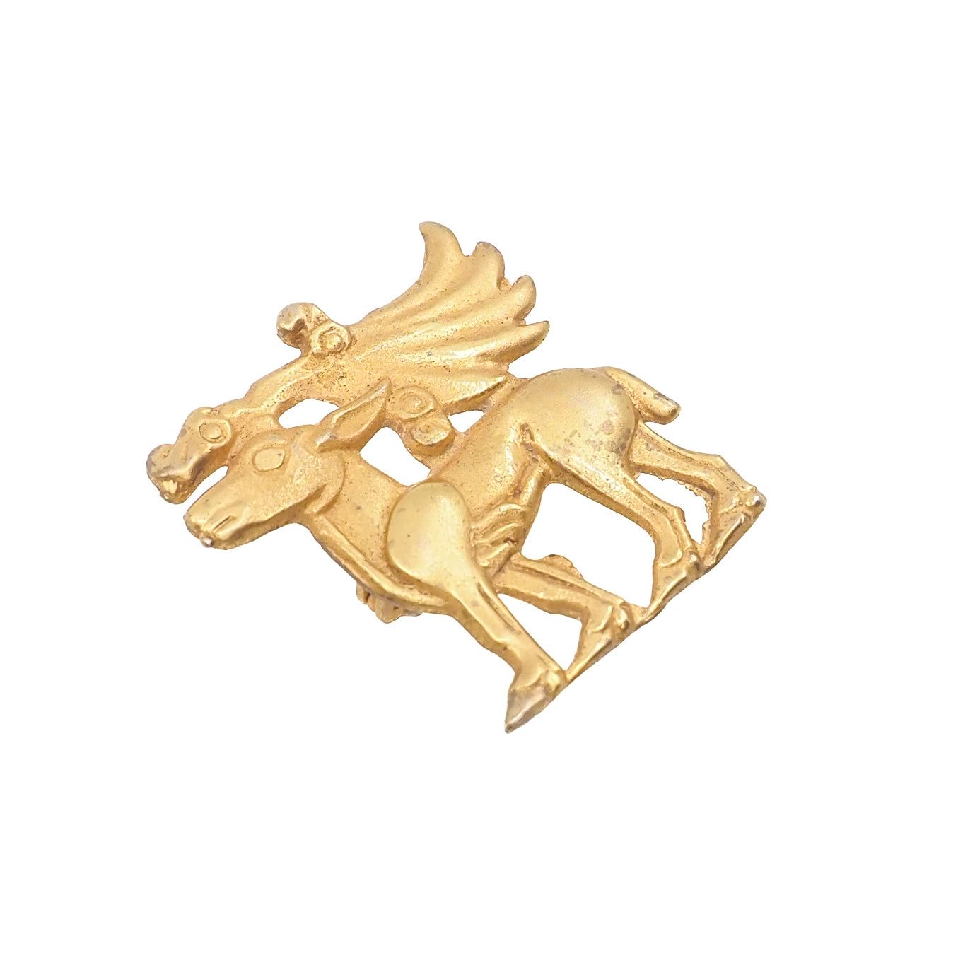 Vintage 1980s Metropolitan Museum of Art Vermeil Scythian Dress Ornament Brooch