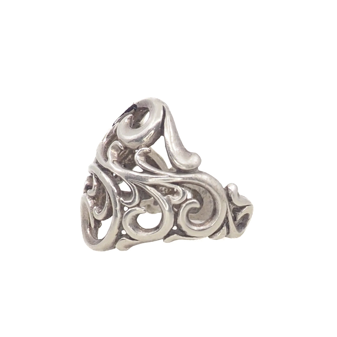 Vintage 1990s Sterling Silver Thick Band Southwestern Ring Size 6