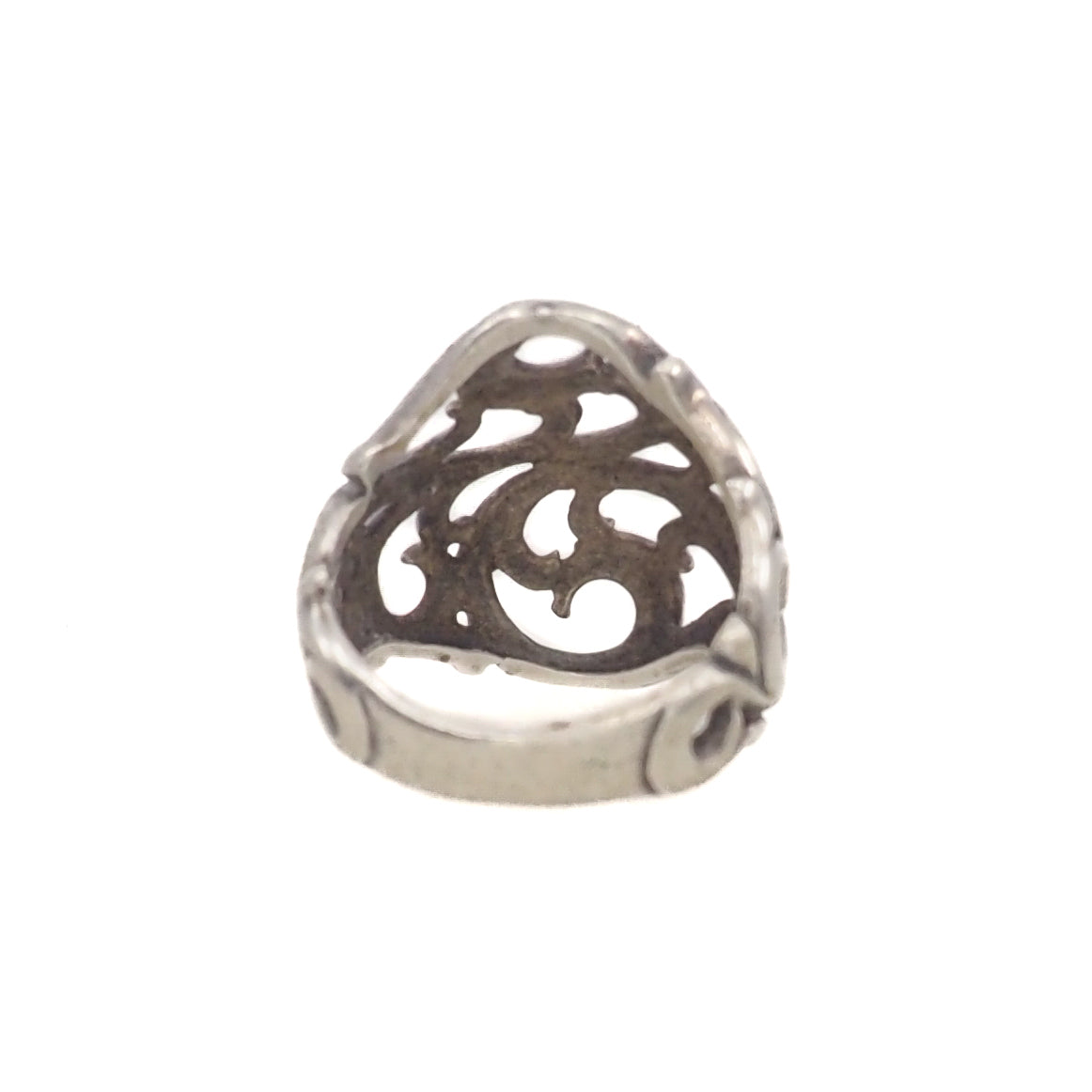 Vintage 1990s Sterling Silver Thick Band Southwestern Ring Size 6