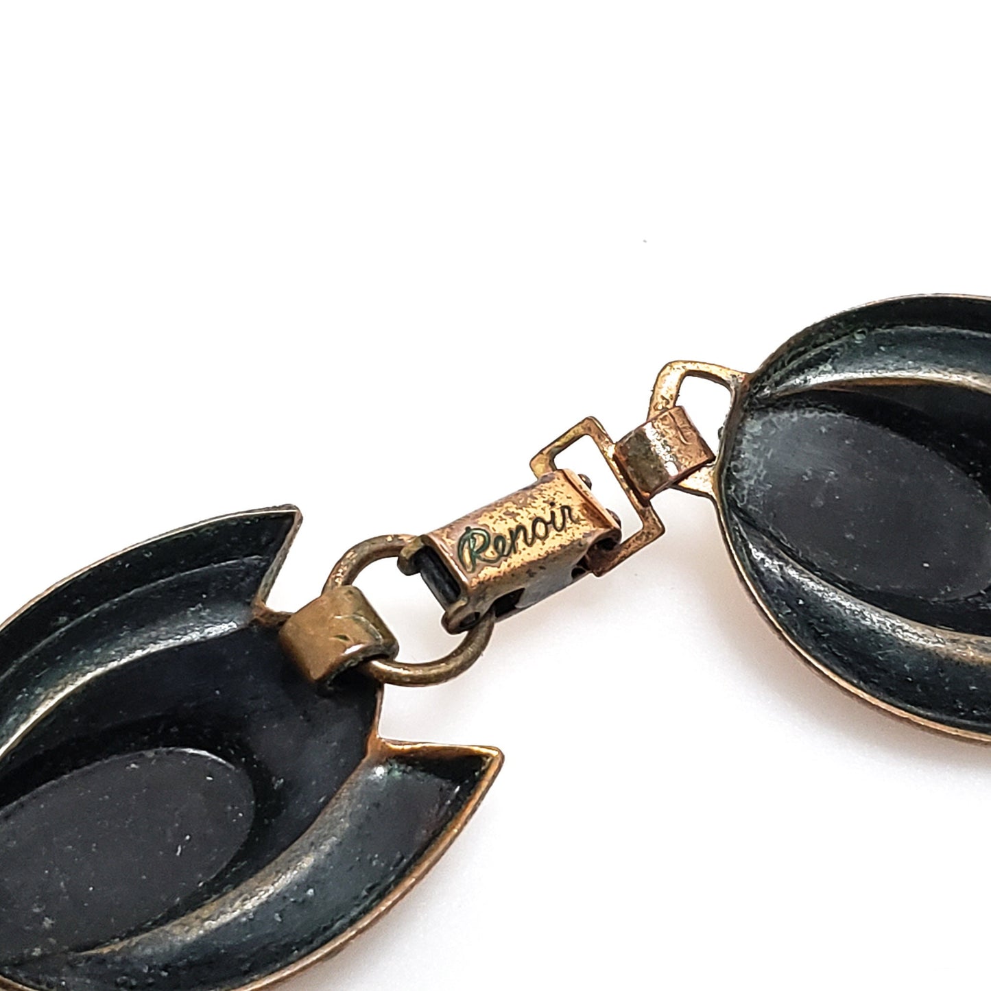 Vintage 1950s RENOIR Mid Century Modern Tulip Copper Necklace and Bracelet Set