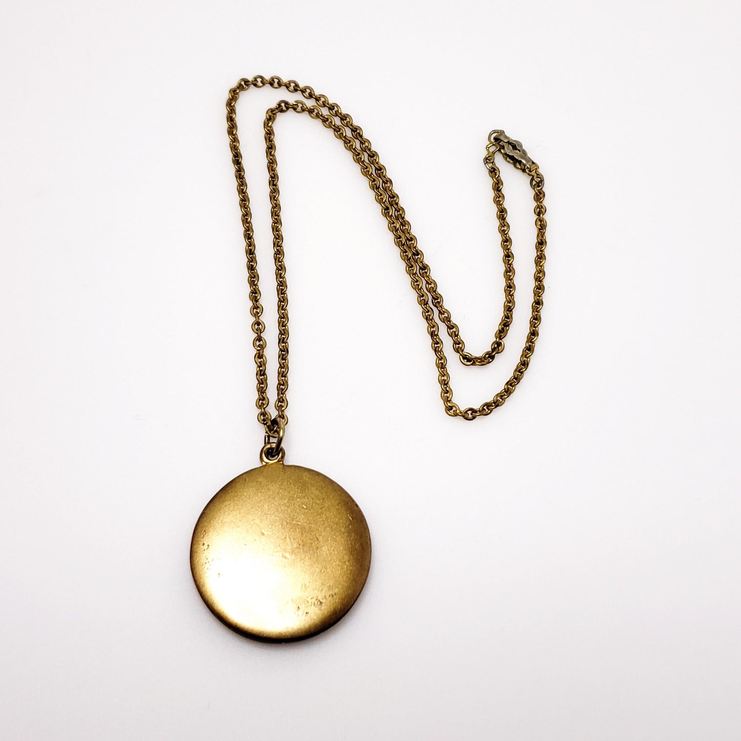 Antique 1900s Edwardian Three Leaf Clover Red Paste Gold Fill Choker 16" Necklace