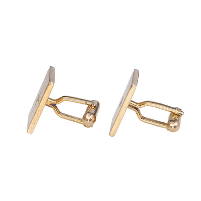 Vintage 1960s SWANK Mid Century Matte Star Gold Tone Cufflinks