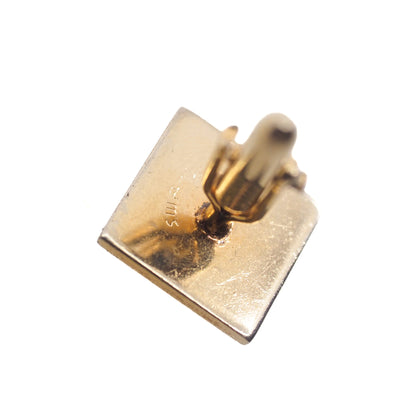 Vintage 1960s SWANK Mid Century Matte Star Gold Tone Cufflinks