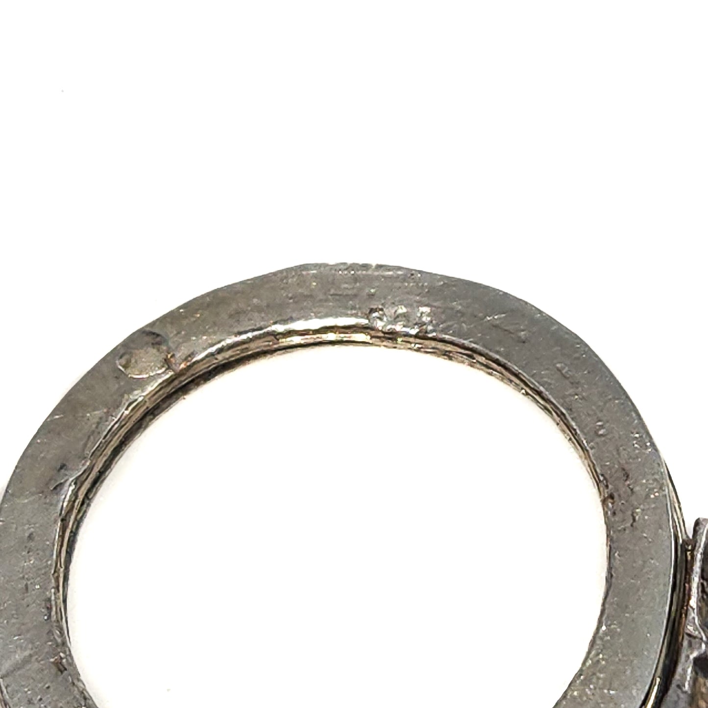 Vintage 1970s Sterling Silver Hands in Faith Engagement Fede Ring Size 6.5