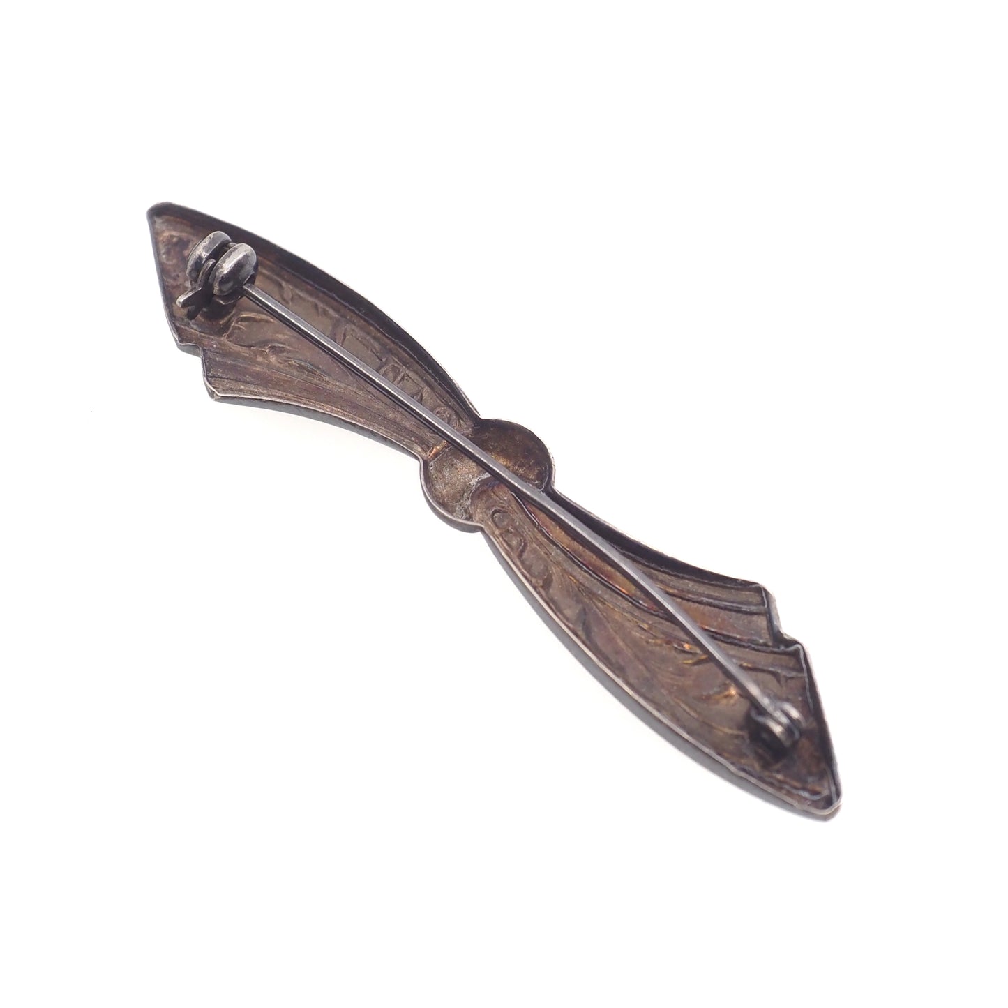 Vintage 1940s 835 Silver Bow Unisex Brooch