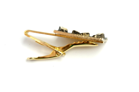 Vintage 1990s Gold Tone Adult Feet Tie Pin Clasp