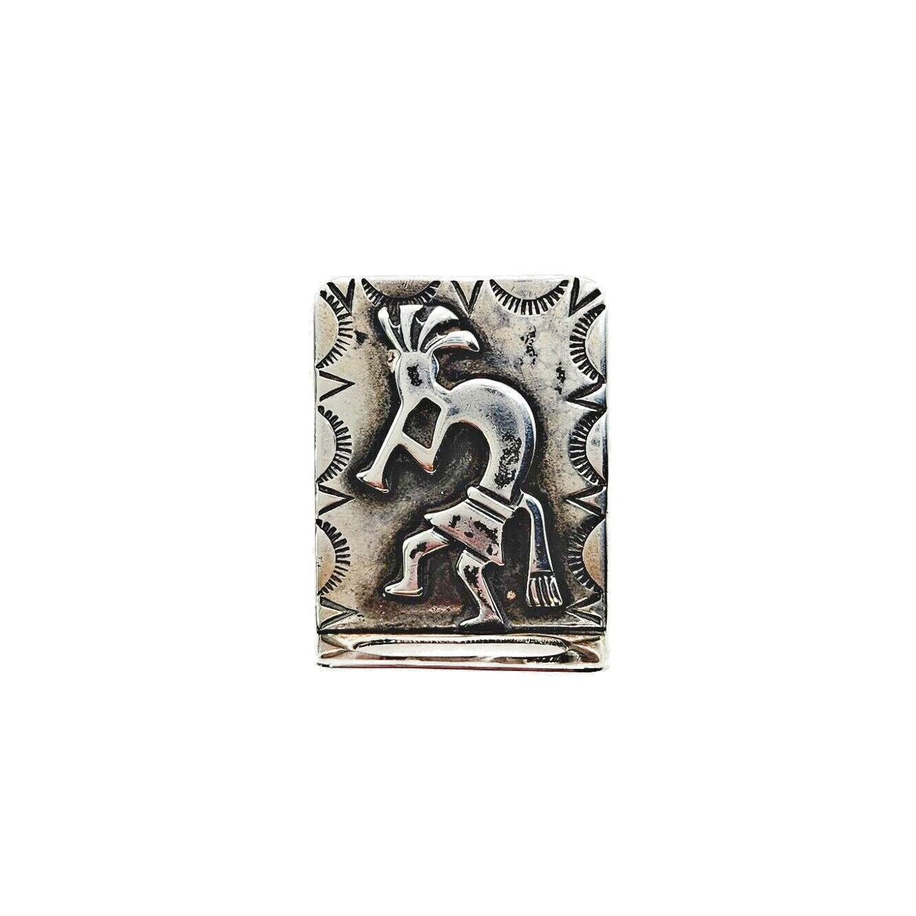 Vintage 1970s Sterling Silver Zuni Kokopelli Brooch