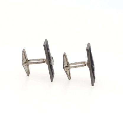 Vintage 1960s Swedish Fish Silver Animal Ocean Unisex Cufflinks