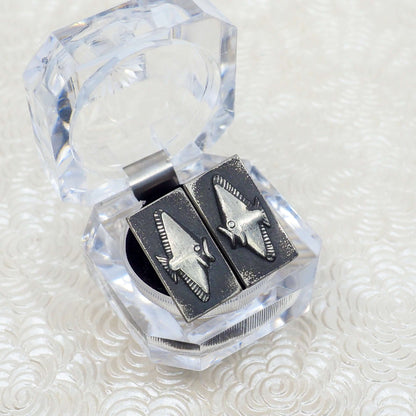 Vintage 1960s Swedish Fish Silver Animal Ocean Unisex Cufflinks