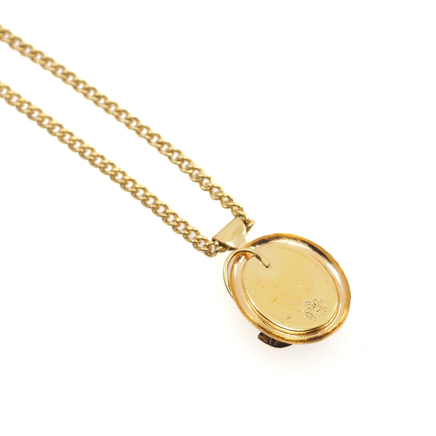 Vintage 1970s Black Onyx, Lab Moissanite Gold Filled Choker 16" Necklace