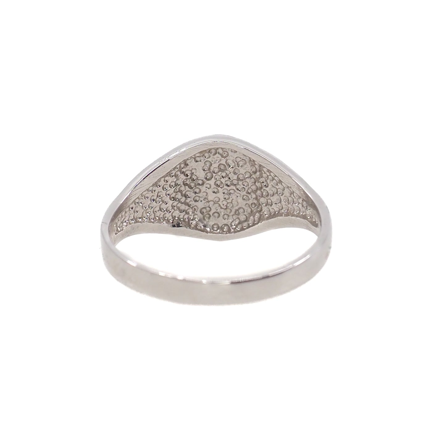 Vintage 1980s Sterling Silver Signet Ring Size 9.5