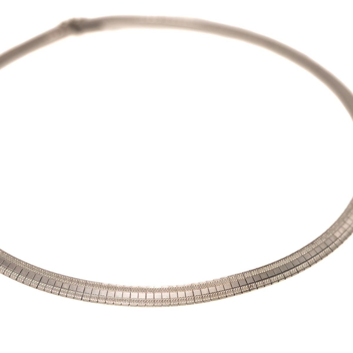 Vintage 1960s Swedish 835 Silver Collar Choker 16" Necklace