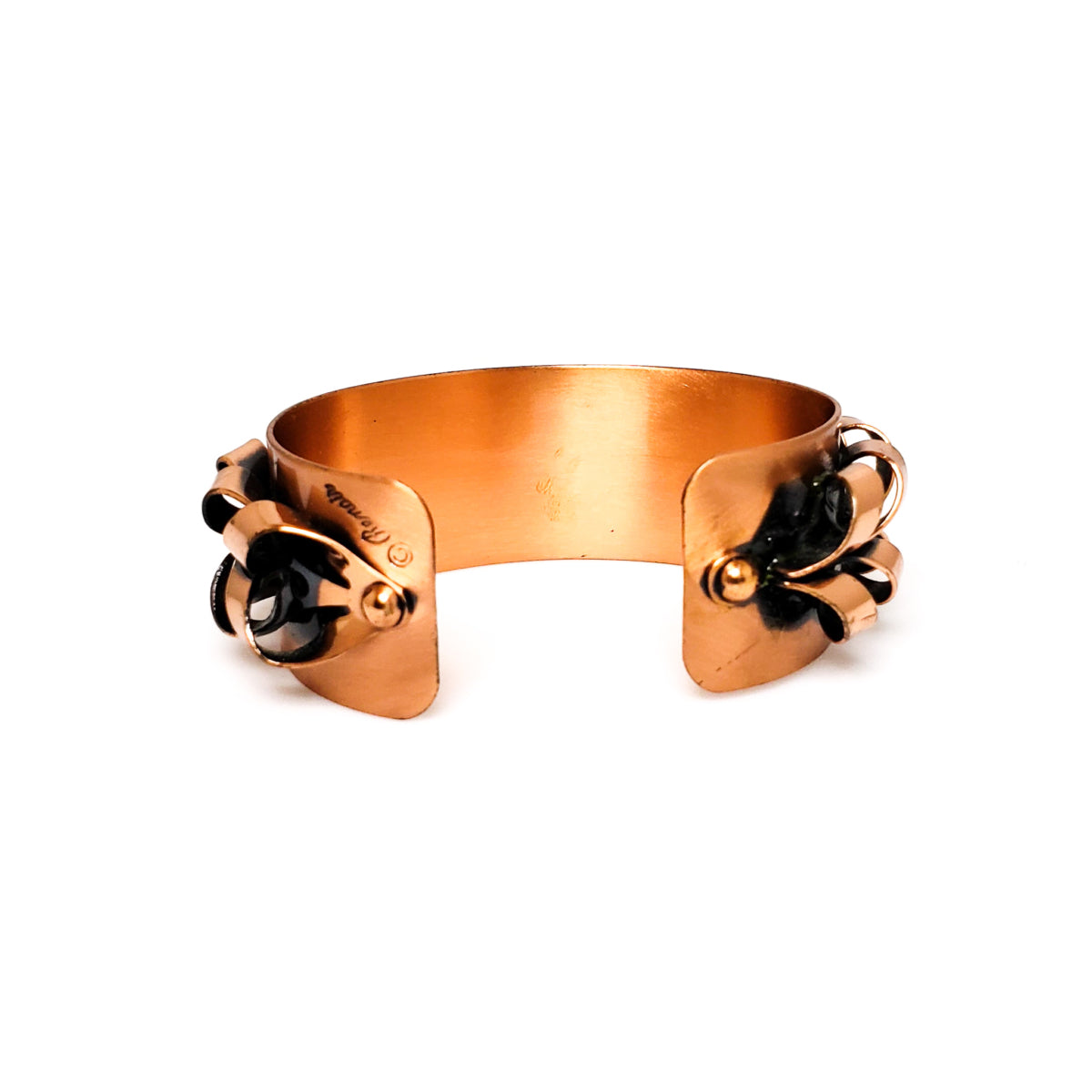 Vintage 1960s RENOIR Mid Century Copper Cuff 6.25" Bracelet image 2