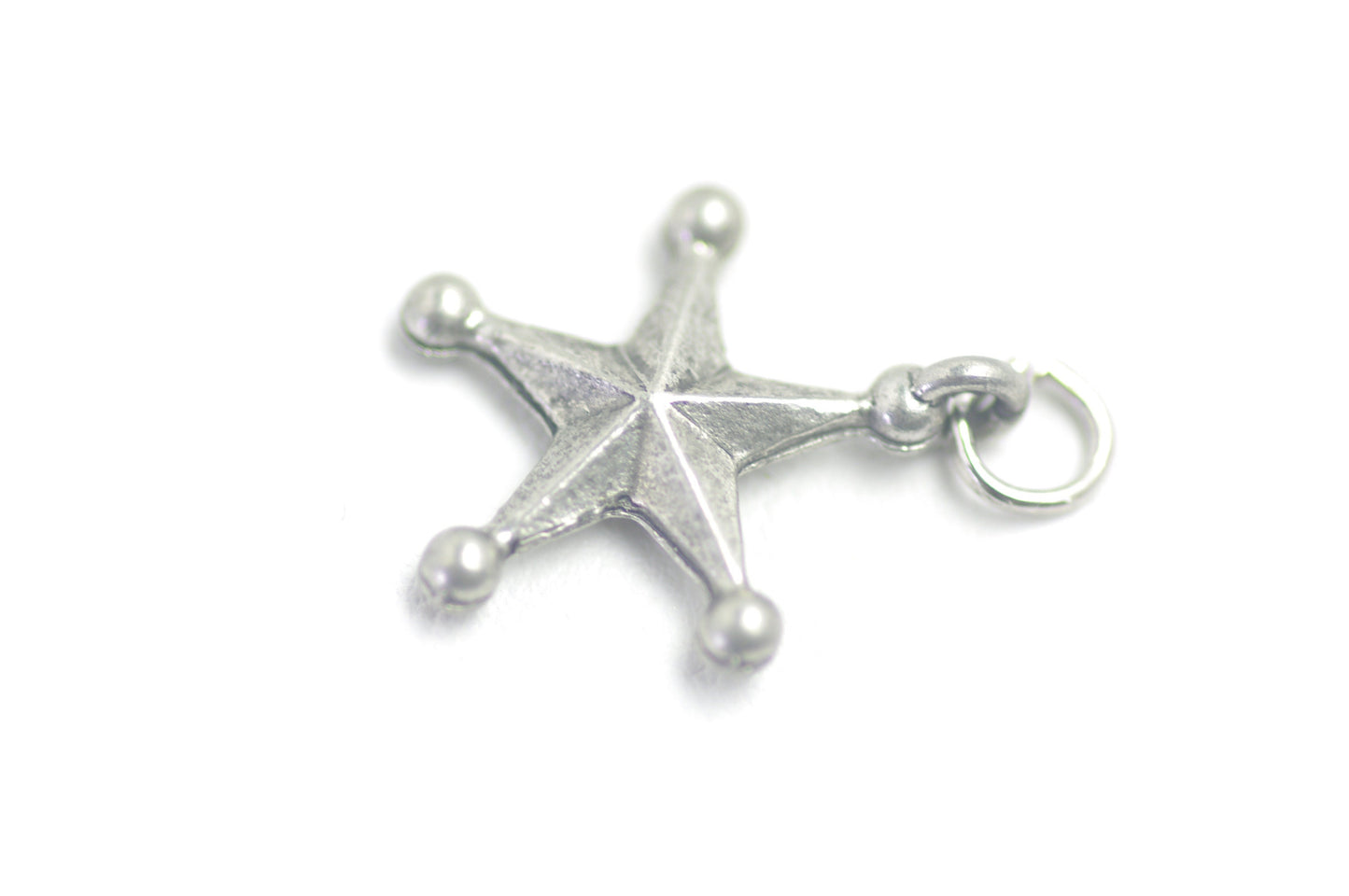 Vintage Sterling Silver Nautical Star Charm AS IS - Vintage Silver Small Charm