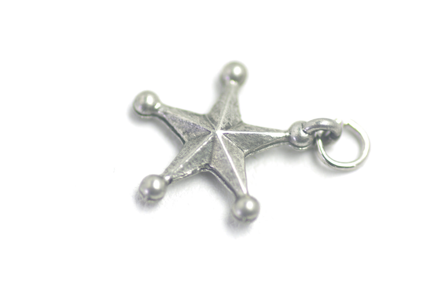 Vintage Sterling Silver Nautical Star Charm AS IS - Vintage Silver Small Charm