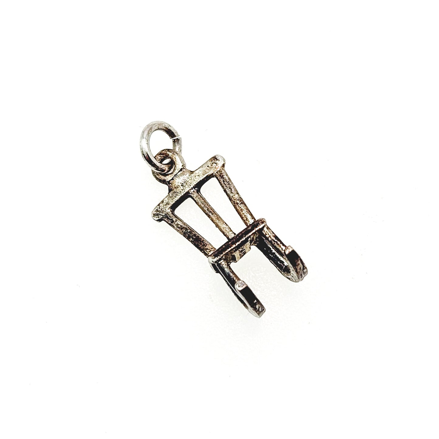 Vintage 1960s Sterling Silver Rocking Chair Charm - 60s Chair Silver Charm - Vintage Charm Bracelet