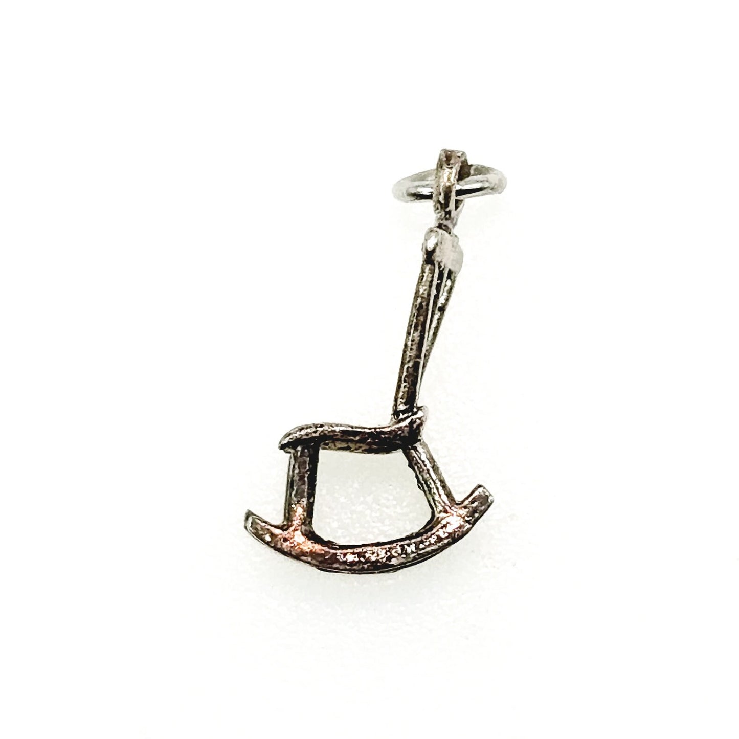 Vintage 1960s Sterling Silver Rocking Chair Charm - 60s Chair Silver Charm - Vintage Charm Bracelet