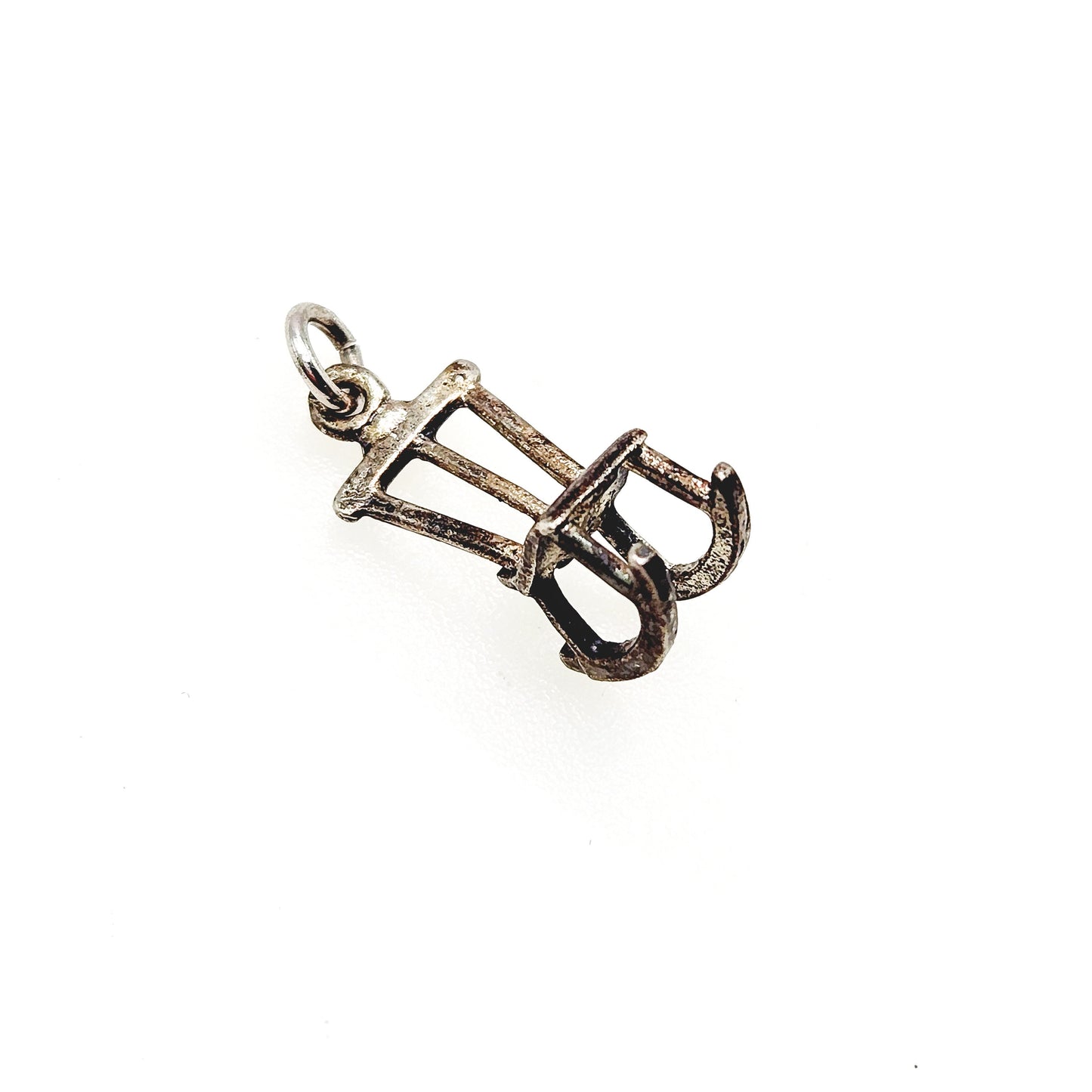 Vintage 1960s Sterling Silver Rocking Chair Charm - 60s Chair Silver Charm - Vintage Charm Bracelet