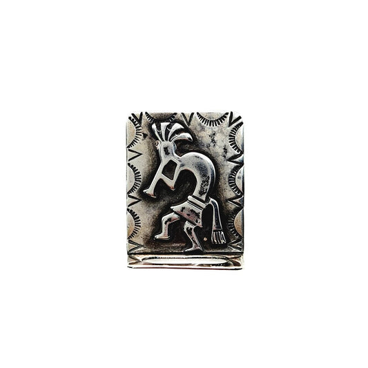 Vintage 1970s Sterling Silver Zuni Kokopelli Brooch - 70s Silver Unisex Posey Pin Brooch