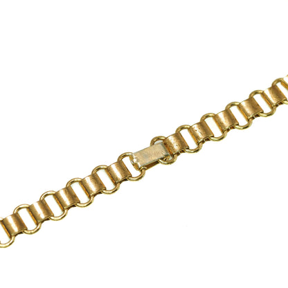 Vintage 1940s CORO Retro Red Rhinestone and Gold Plate Bow Choker 16" Necklace