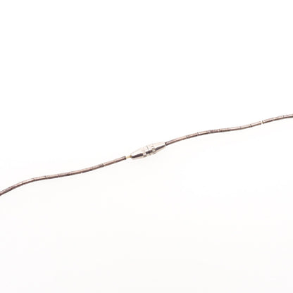 Vintage 1970s Zuni Sterling Silver Native American Bird Fetish Single Strand 27" Necklace